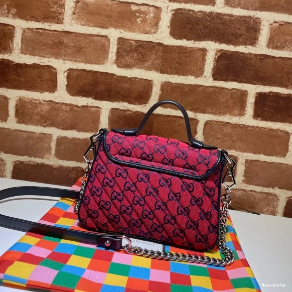Hyper Peter Bag Top GG GUCCI Marmont Handle Mini 0825